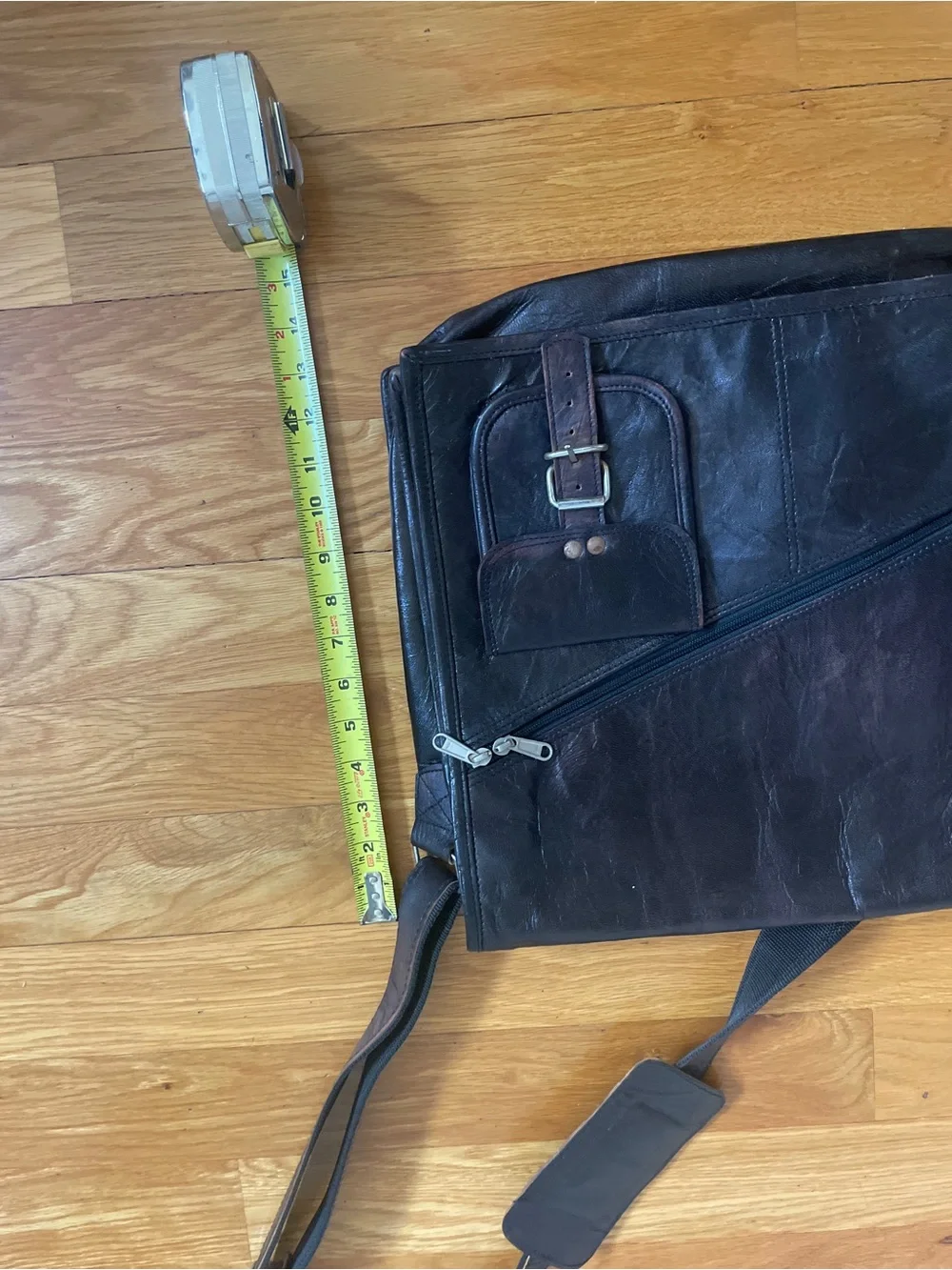 Grasslanders Australia Brown Leather Messenger Bag with Front Pocket (OL3)